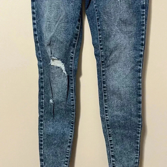 Garage Denim High Rise Distressed Skinny Jeans - Picture 6 of 10